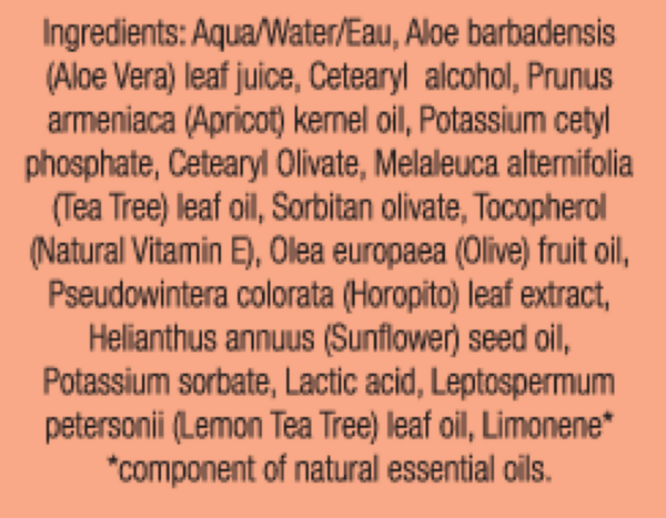 Vaginal Care Cream Supplement Facts Label