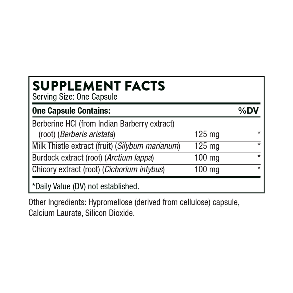 Liver Cleanse Supplement Facts Label