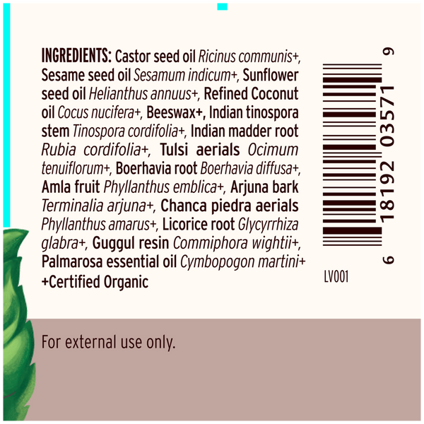 Breast Care Balm Supplement Facts Label