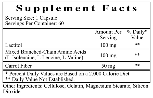 NH4-Redox Supplement Facts Label