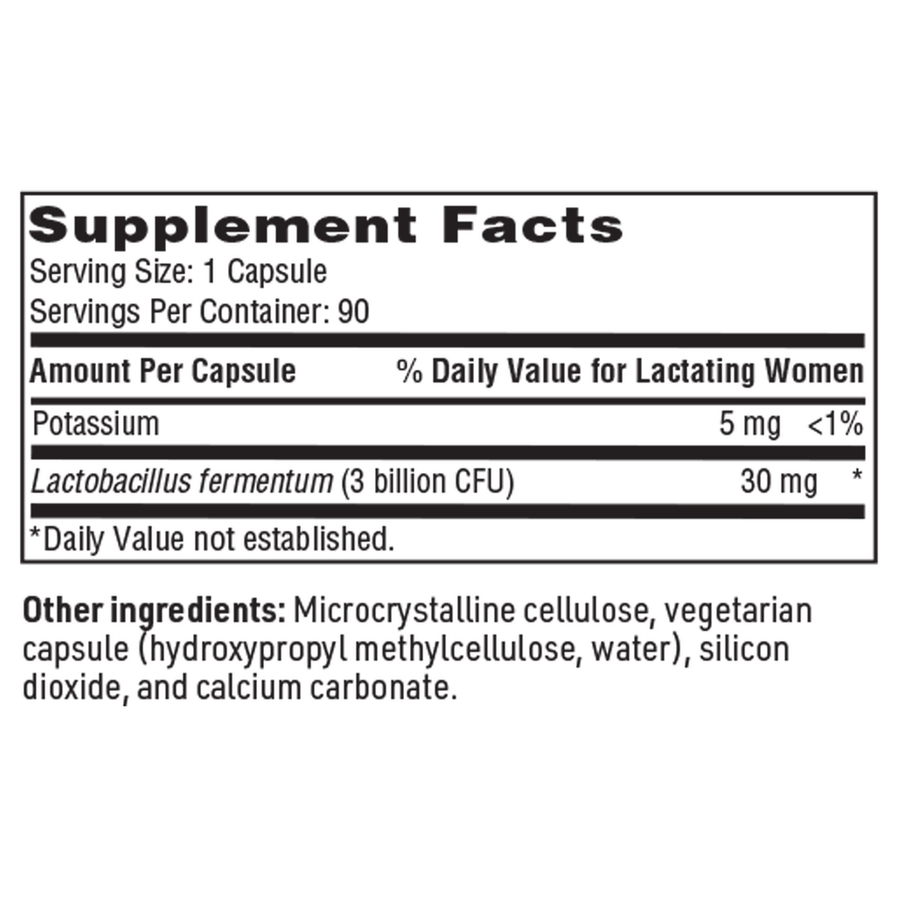 Ther-Biotic Target B2 Supplement Facts Label