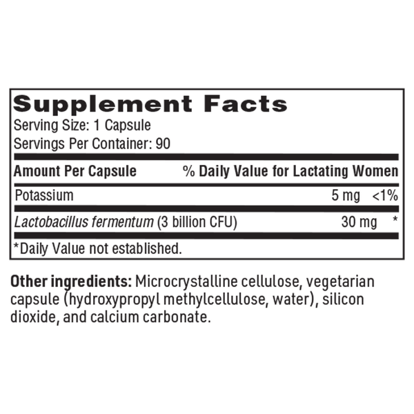 Ther-Biotic Target B2 Supplement Facts Label