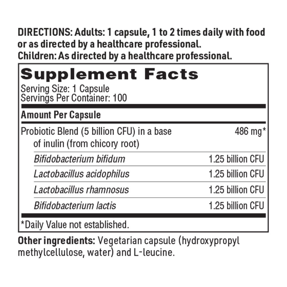 Vital Plex Supplement Facts Label