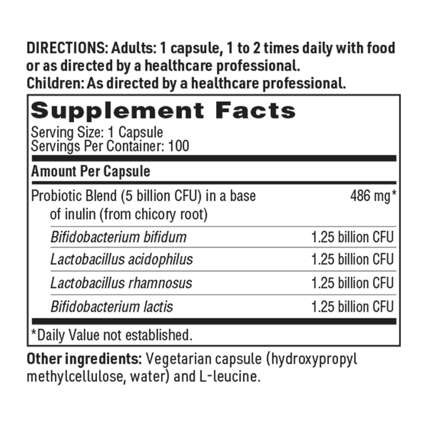 Vital Plex Supplement Facts Label
