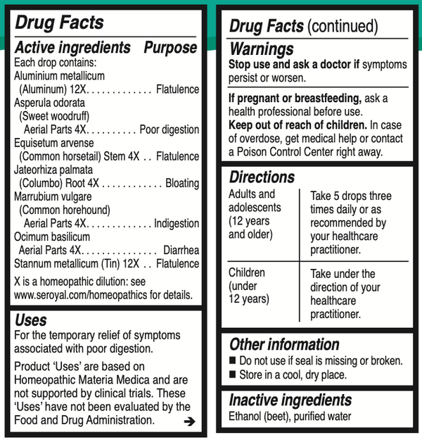 Unda #43 Supplement Facts Label
