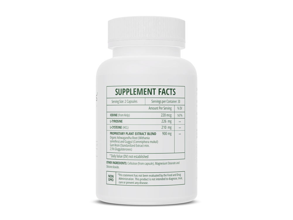 BACKORDER ONLY - Thyro-Dyne Supplement Facts Label