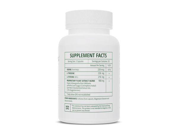BACKORDER ONLY - Thyro-Dyne Supplement Facts Label