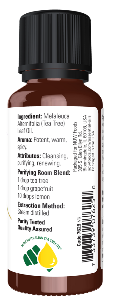 Tea Tree Oil Supplement Facts Label