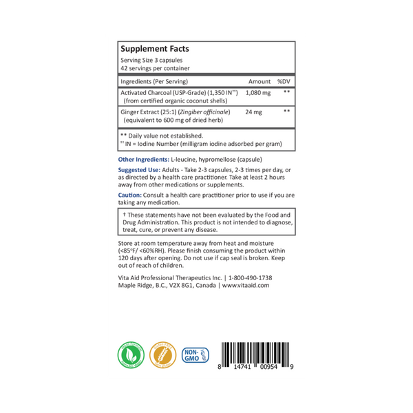 AC-1350 Supplement Facts Label