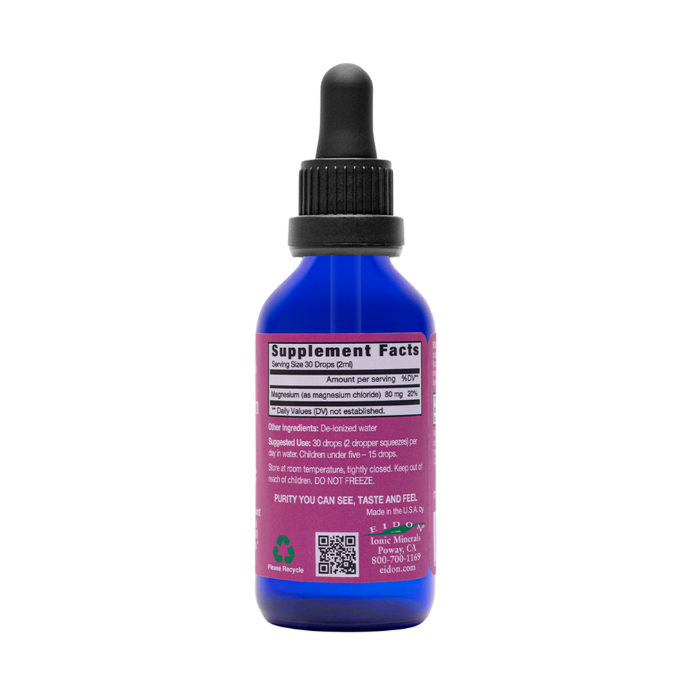 Magnesium Liquid Supplement Facts Label