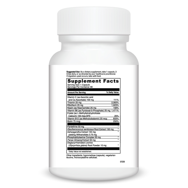 Adrenalyze Supplement Facts Label