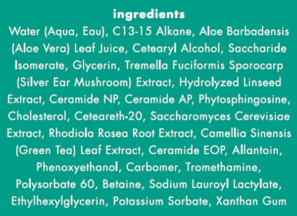 Sensitive Eye Smoother Supplement Facts Label