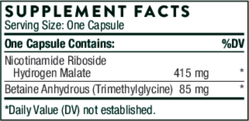 NiaCel 400 Supplement Facts Label