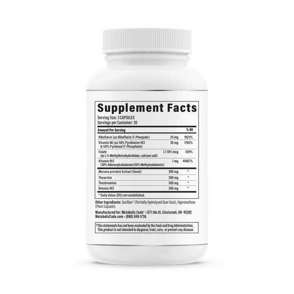 Clarify 4.0 Supplement Facts Label