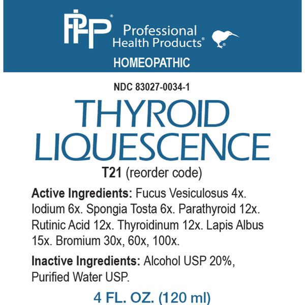 Thyroid Liquescence Supplement Facts Label