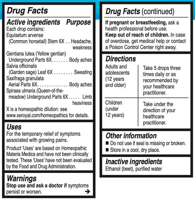 Unda #240 Supplement Facts Label