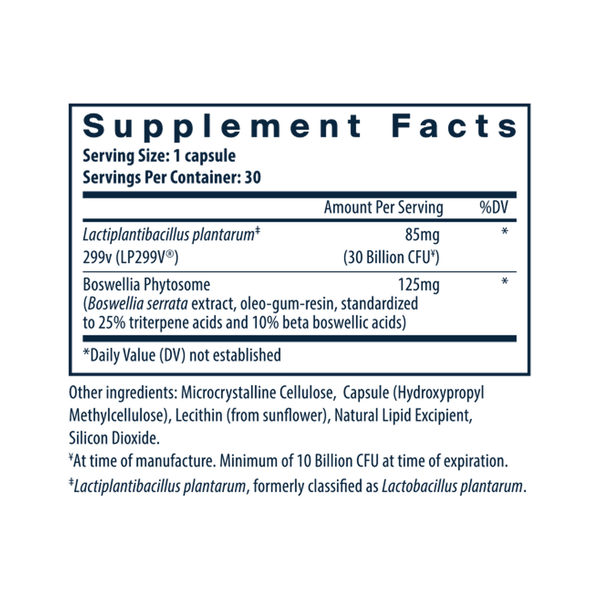 IBS Support Supplement Facts Label