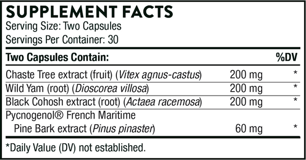 BACKORDER ONLY - Meta-Balance Supplement Facts Label