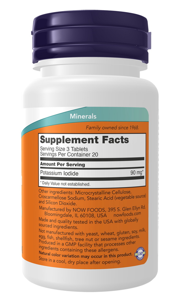 Potassium Iodide 30 mg Supplement Facts Label