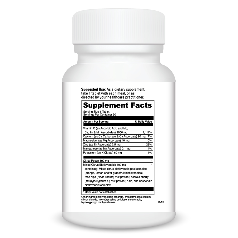 Davinci Poten C 250 Tablets Supplement Facts Label