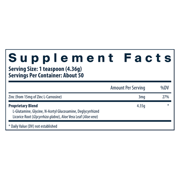 Digest Ease (formerly Heartburn Tx) Supplement Facts Label