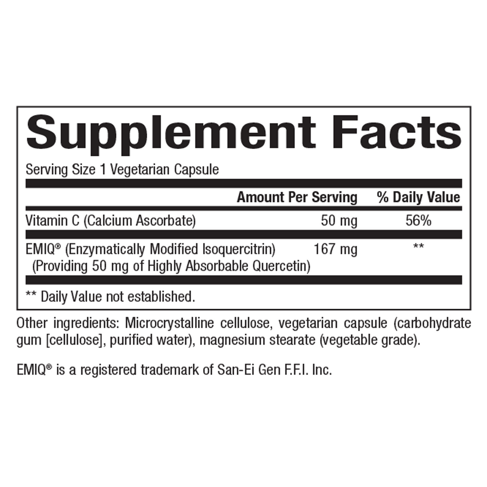 EMIQ Supplement Facts Label