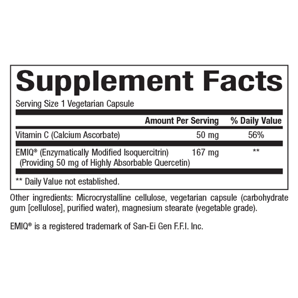 EMIQ Supplement Facts Label