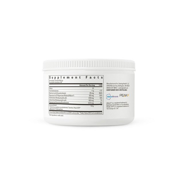 Optimal Electrolyte Unflavored Supplement Facts Label