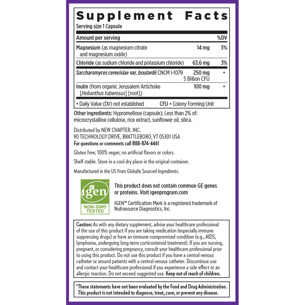 All Flora Probiotic Flora Fortify Supplement Facts Label