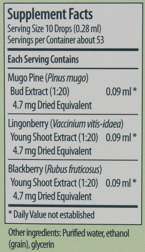 Osteo-gen Supplement Facts Label
