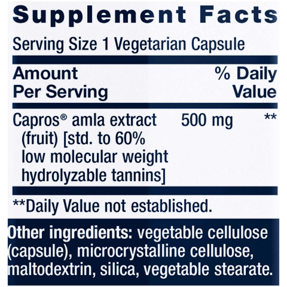 Advanced Lipid Control Supplement Facts Label