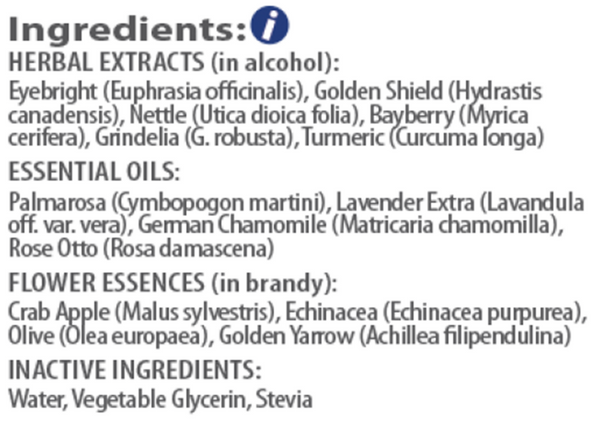 Allergy Relief Supplement Facts Label