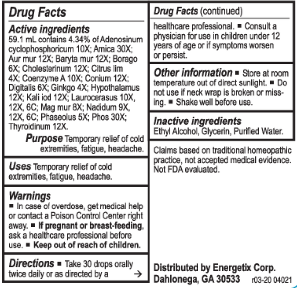 Circulopath Supplement Facts Label
