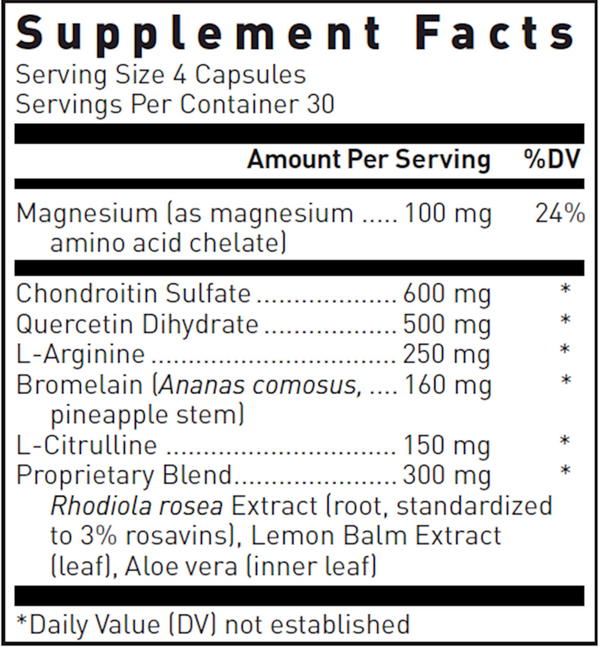 Cysto Renew® Supplement Facts Label