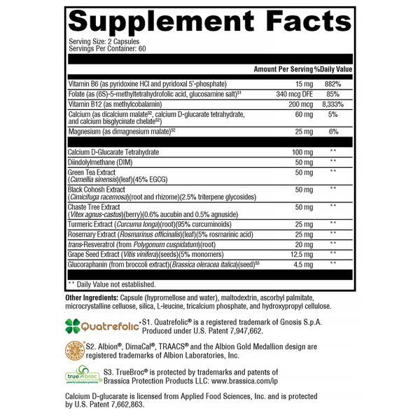 Femquil® Supplement Facts Label