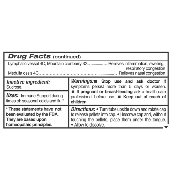 Citomix Supplement Facts Label