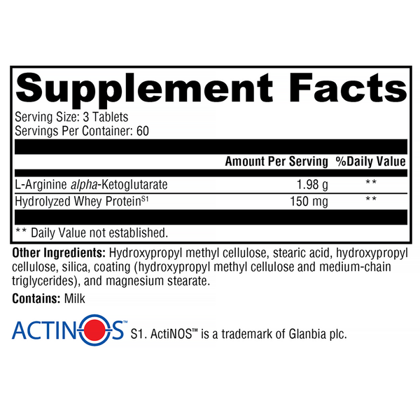 N.O.max™ ER Supplement Facts Label