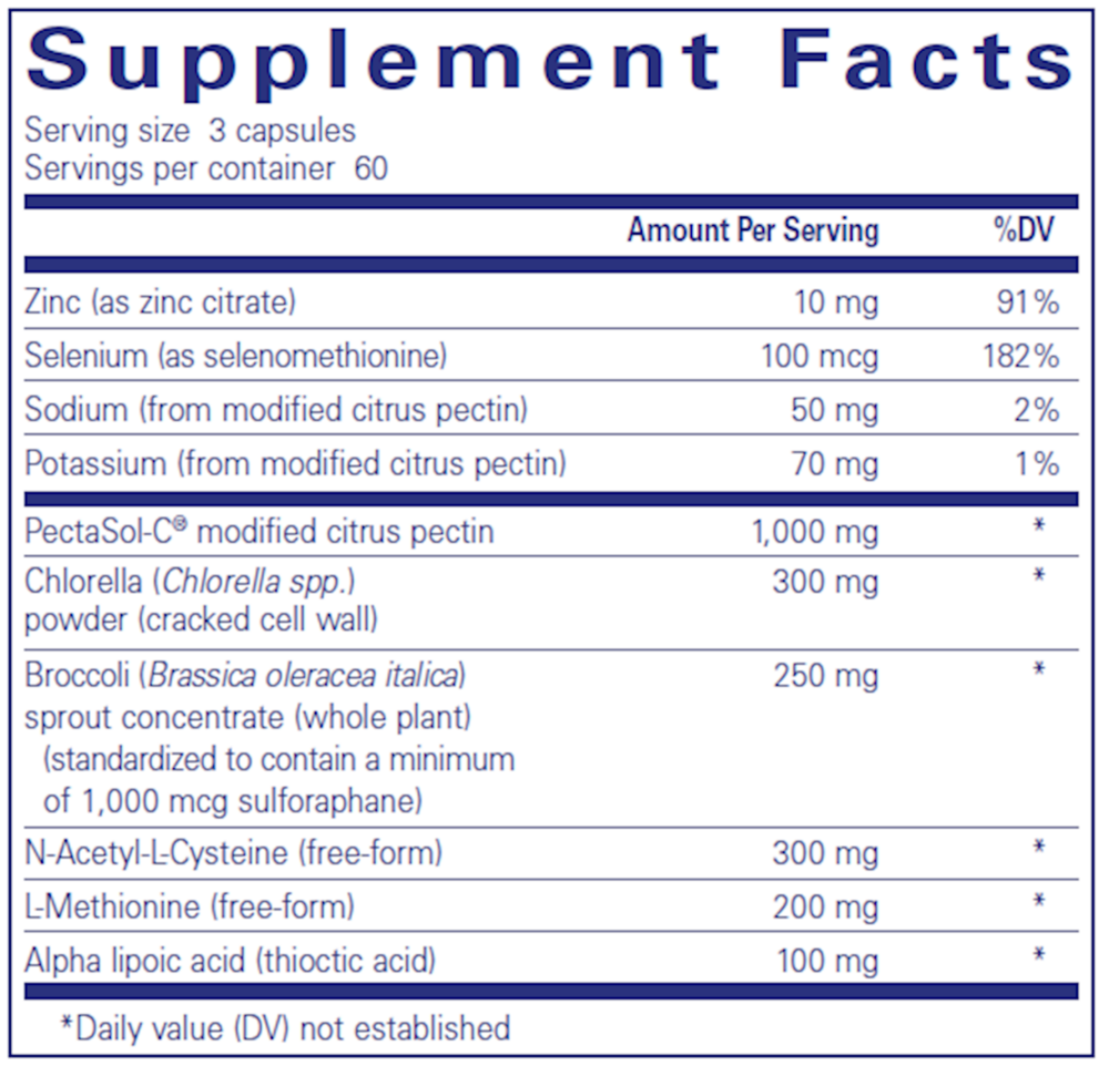 HM Complex 90ct Supplement Facts Label