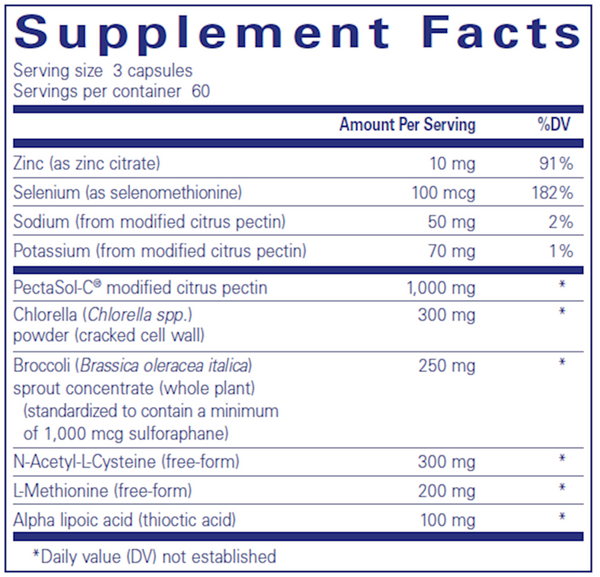 HM Complex 90ct Supplement Facts Label