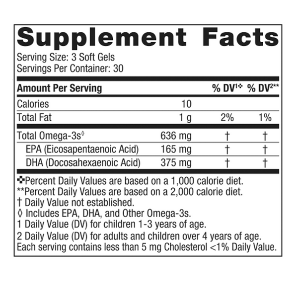 Children's DHA Xtra Supplement Facts Label