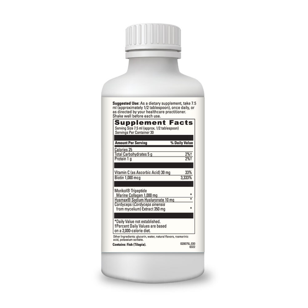 Collagen Bright Supplement Facts Label