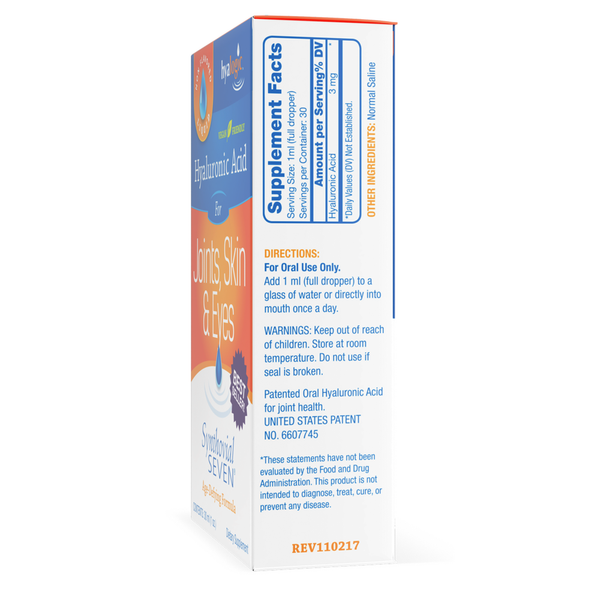 Synthovial Seven Supplement Facts Label