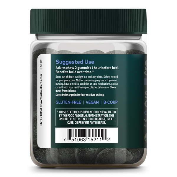 Sleep Gummies Supplement Facts Label