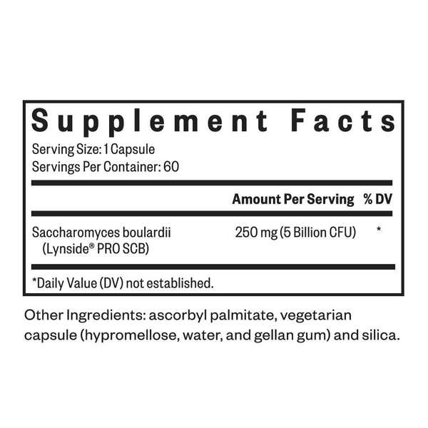 Saccharomyces Boulardii Supplement Facts Label