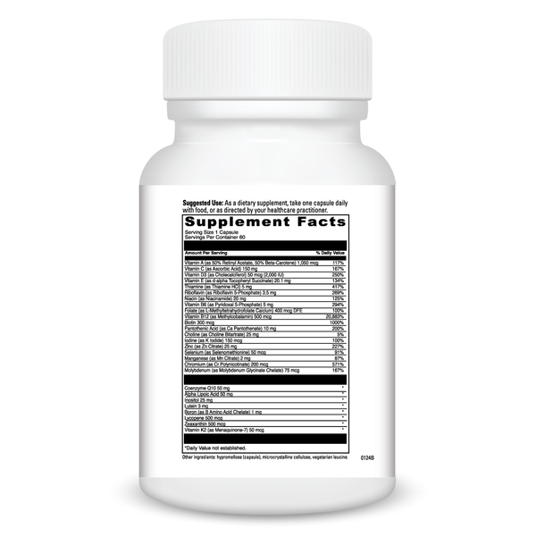 Daily Best Ultra Supplement Facts Label