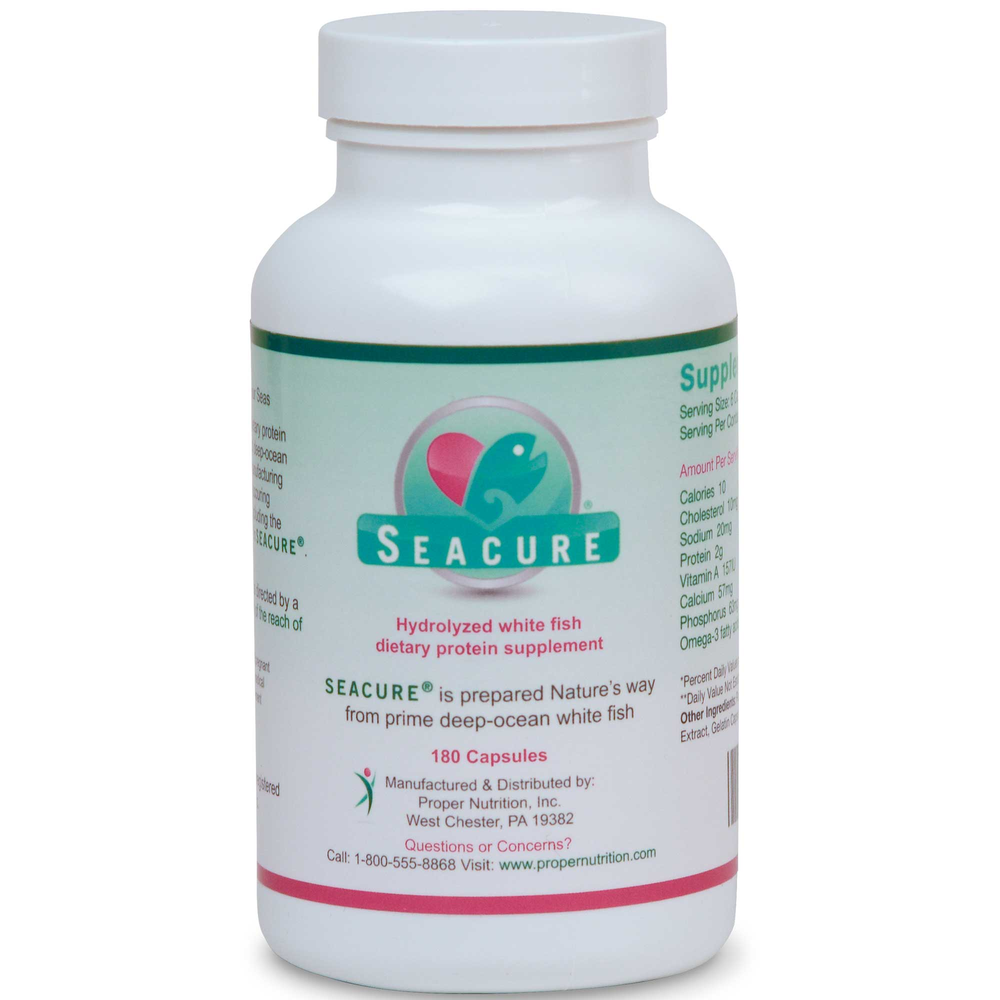 Seacure (Blister Pack) Supplement Facts Label