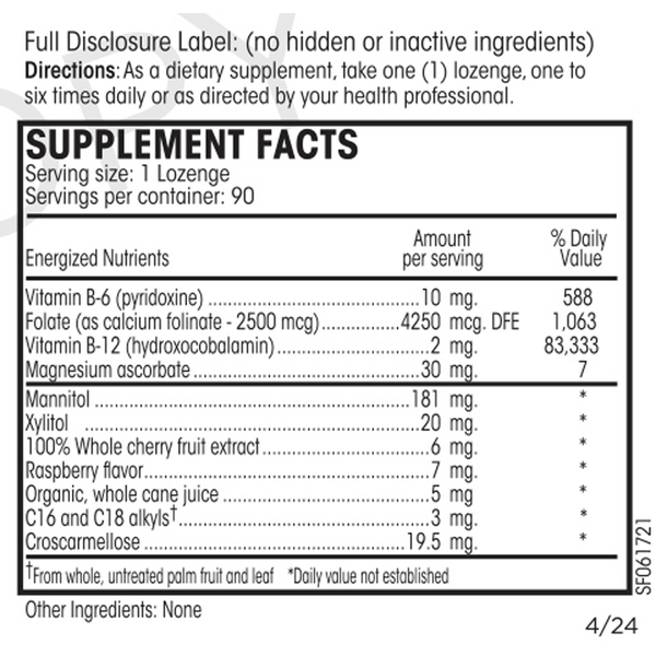 Vessel Health Guard Supplement Facts Label