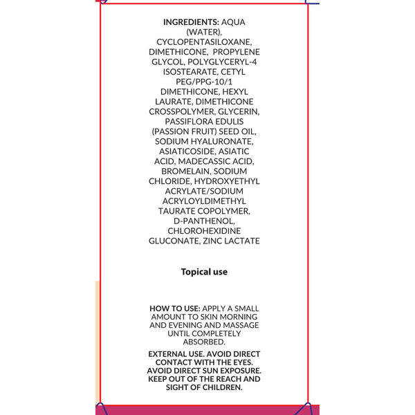 CiCA Cream Supplement Facts Label