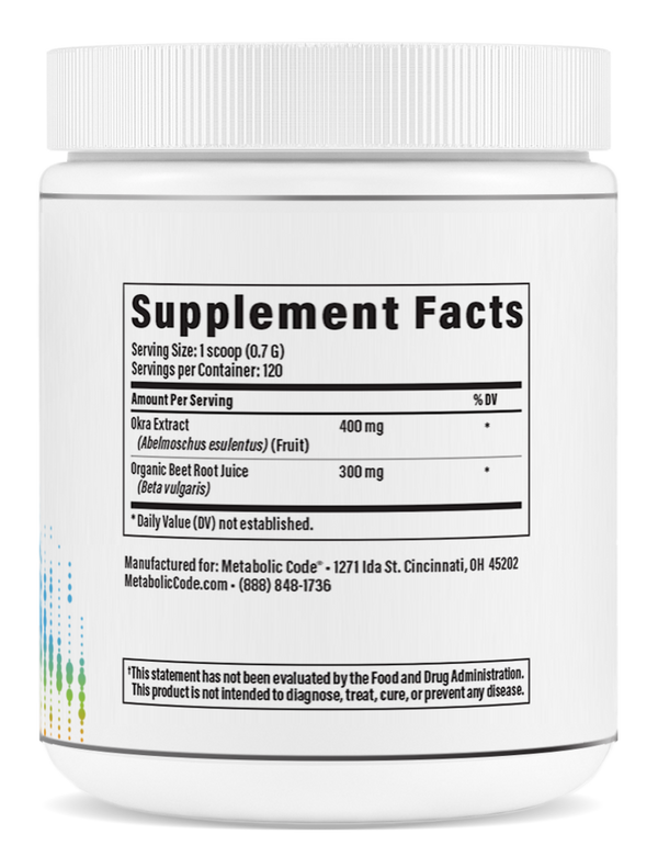 MycoBind Supplement Facts Label
