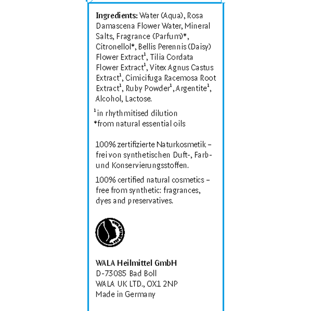 Regenerating Rhythmic Treatment Supplement Facts Label